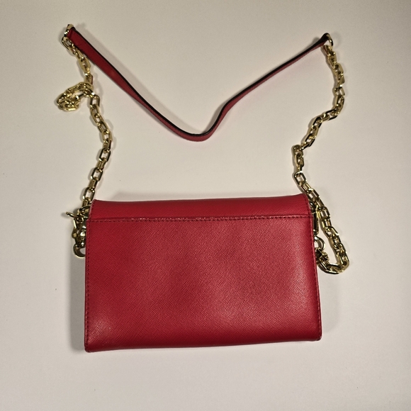 Tory Burch Chain-Link Saffiano Leather Crossbody Bag - Picture 2 of 4